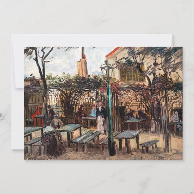 Convites Vincent Van Gogh - La Guinguette em Montmartre (Frente)