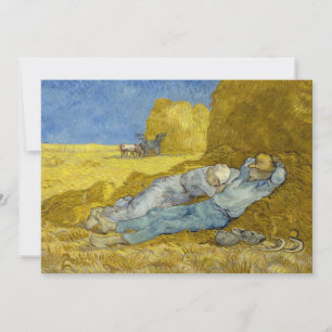 Convites Vincent Van Gogh - Meio-dia, Descanso do trabalho