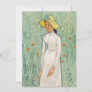 Convites Vincent van Gogh - Menina de Branco