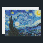 Convites Vincent Van Gogh Na Noite Estrelada<br><div class="desc">Vincent Van Gogh é o Detalhe da Noite Estrelada</div>