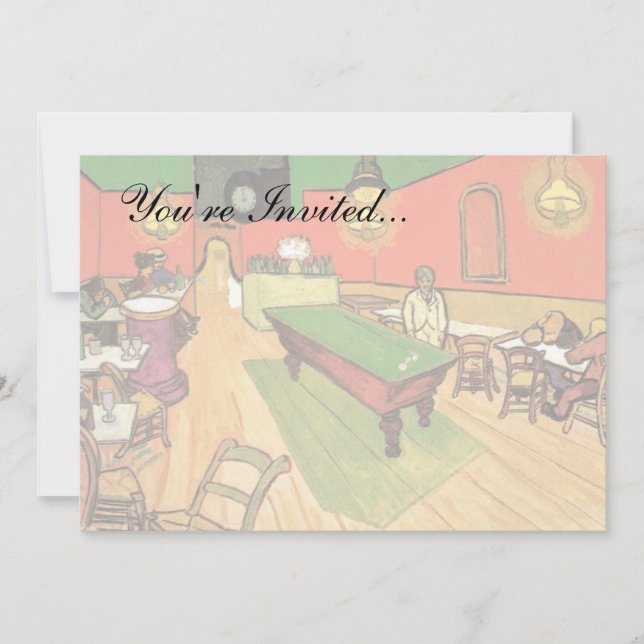 Convites Vincent Van Gogh - O Café Noturno Em Arles (Frente)