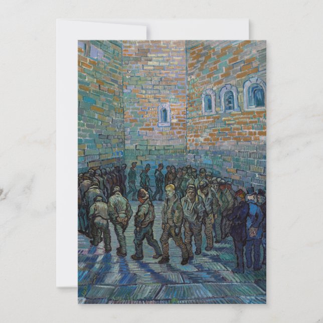 Convites Vincent van Gogh - O Pátio da Prisão (Frente)