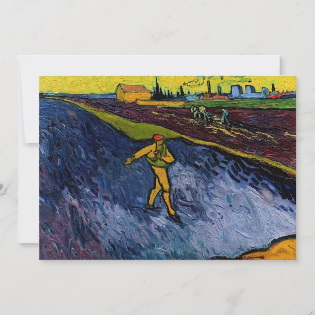 Convites Vincent van Gogh - O Semeador: Arredores de Arles (Frente)