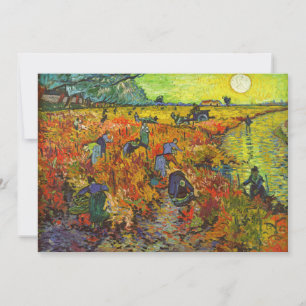 Convites Vincent van Gogh - O Vinhedo Vermelho