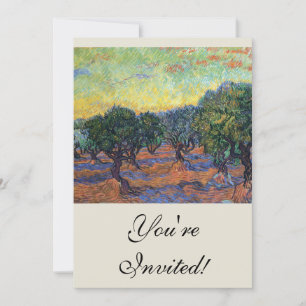 Convites Vincent Van Gogh Oliveira Impressionismo Arte