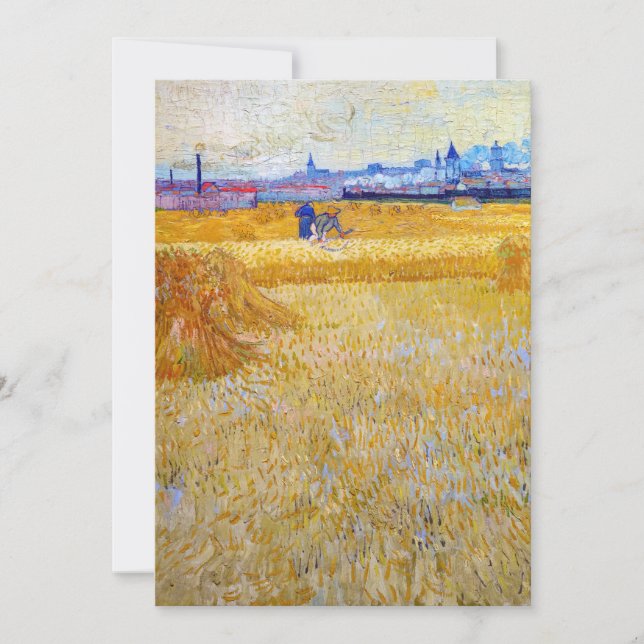 Convites Vincent van Gogh - Os Harvesters (Frente)