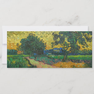Convites Vincent van Gogh - Paisagem ao Crepúsculo