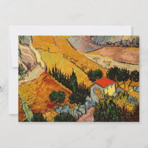 Convites Vincent van Gogh - Paisagem, Casa e Lavrador
