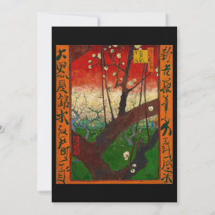 Convites Vincent van Gogh - Pomar de Ameixoeira em Flor