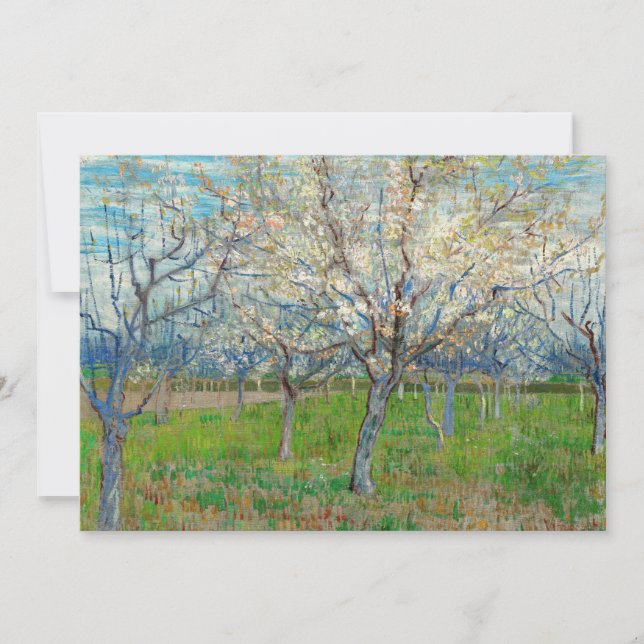 Convites Vincent van Gogh - Pomar Rosa (Frente)