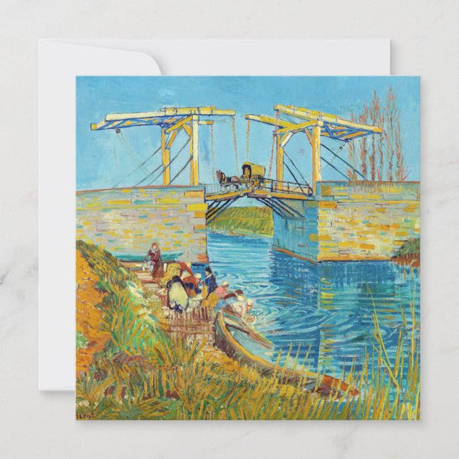 Convites Vincent van Gogh - Ponte Langlois em Arles #1 (Frente)