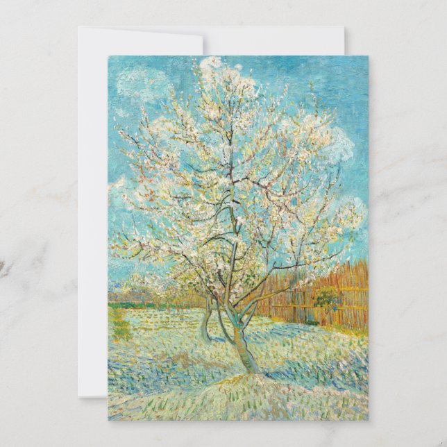 Convites Vincent van Gogh - Roseira em Flor (Frente)