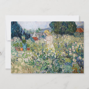 Convites Vincent van Gogh - Senhorita Gachet em seu Jardim