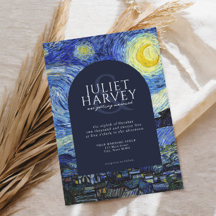 Convites Vincent Van Gogh Starry Night Weding