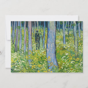 Convites Vincent van Gogh - Sub-bosque com Duas Figuras