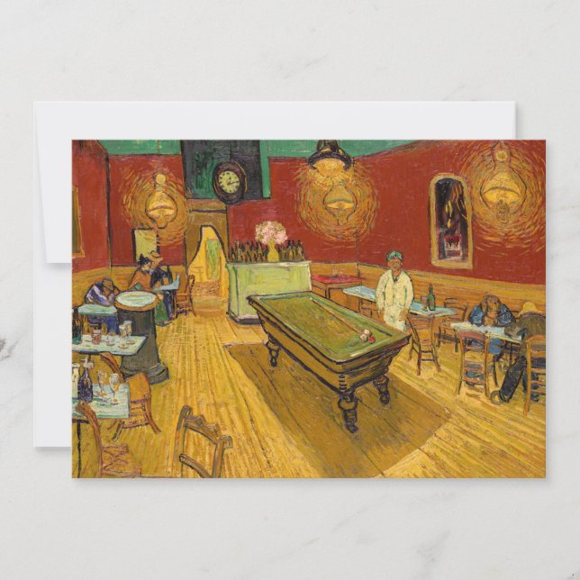 Convites Vincent van Gogh - The Night Cafe (Frente)
