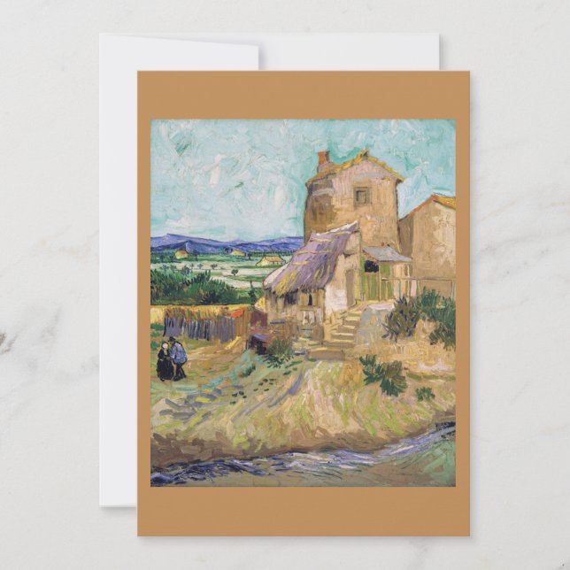 Convites Vincent van Gogh - The Old Mill (Frente)