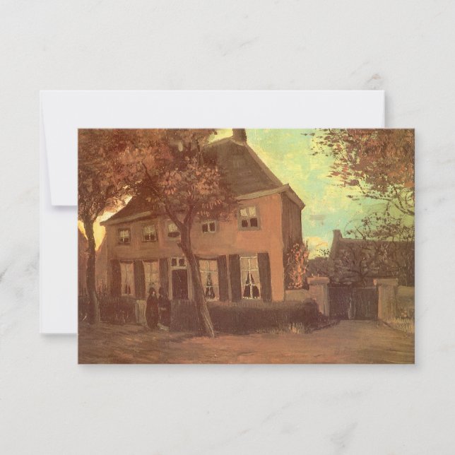 Convites Vincent van Gogh - Vicarage em Nuenen (Frente)