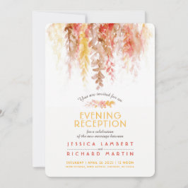 Convites Vines, coral vermelho, cochilo