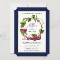 Vinhas De Vidro De Vidro Aquoso Elegante Casamento