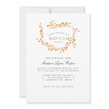 Vinhas do outono | Floral Watercolor Baptism