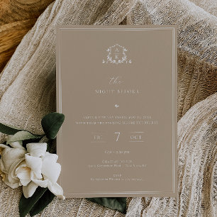 Convites Vinhas eternos Na Noite Antes De Beige