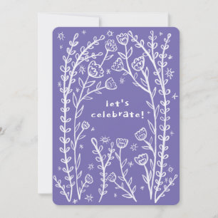 Convites Vinhas Florais Whimssso Festa de Aniversário Besti