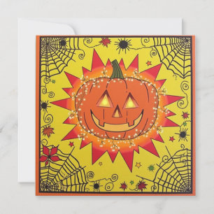 Convites Vinheta Feliz de Halloween Spooky