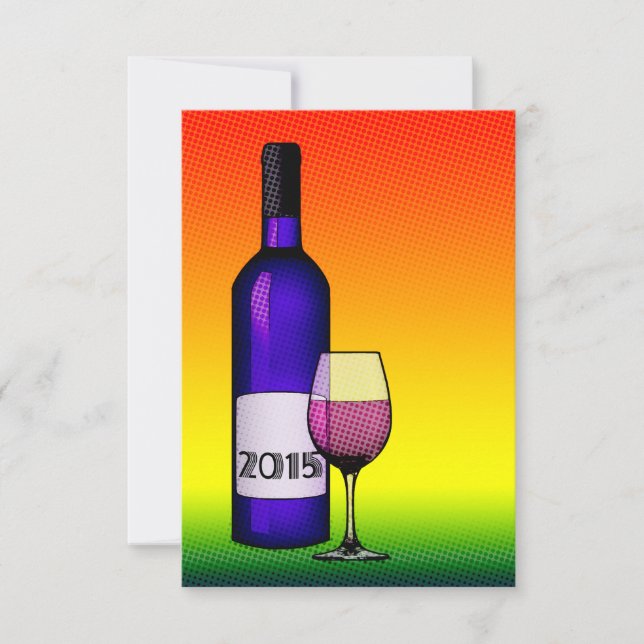 Convites Vinho de celebração de 2015 (Frente)