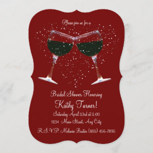 Convites Vinho e Chá de panela do coração