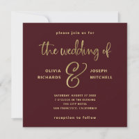 Vinho Elegante, Casamento Dourado Faux