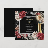 Vinho espumante negro vermelho rosa floral em qual