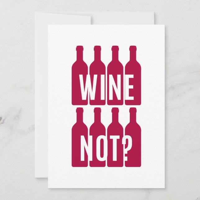 Convites Vinho não (Frente)