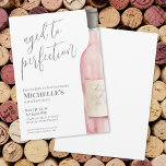 Convites Vinho Simples Sessenta e sessenta Festas de aniver<br><div class="desc">Vinho sofisticado Simples Sessenta Convite de aniversário. Marque 60 anos com esse eterno e um convite elegante, apresentando uma grande garrafa de vinho cor-de-água rosa e cinza no lado direito para um toque contemporâneo. "Aged to Perfection" é exibido elegantemente no topo na tipografia de script, com uma fonte serif clássica...</div>