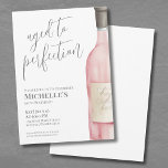 Convites Vinho Simples Sessenta e sessenta Festas de aniver<br><div class="desc">Vinho sofisticado Simples Sessenta Convite de aniversário. Marque 60 anos com esse eterno e um convite elegante, apresentando uma grande garrafa de vinho cor-de-água rosa e cinza no lado direito para um toque contemporâneo. "Aged to Perfection" é exibido elegantemente no topo na tipografia de script, com uma fonte serif clássica...</div>