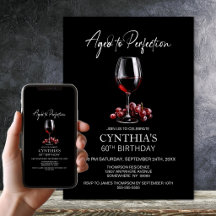 Vinho Tinto Envelhecido à Perfeição Aniversário de