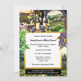 Convites Vinhos da Toscana al fresco mesa vinhedo chic