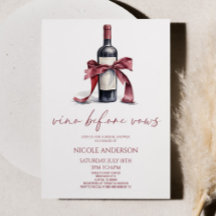 Vino Antes Da Vows Arco De Garrafa De Vinho Vermel