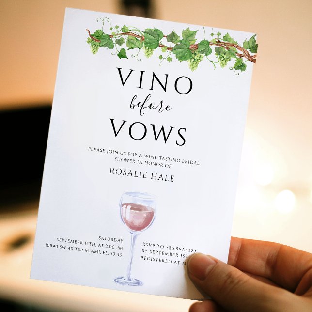 Convites Vino Whimsso Antes Do Chá de panela De Vinhos (Criador carregado)