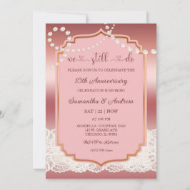 Convites Vintage, 10º aniversário de casamento