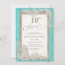 Convites Vintage 10 anos Aniversário