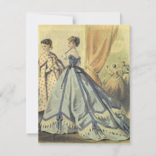 Convites Vintage 1860s Mulheres V3 Tea Party