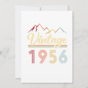 Convites Vintage 1956 65th Birthday Retro 65 Anos