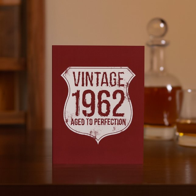 Convites Vintage 1962 Aged To Perfection (Criador carregado)