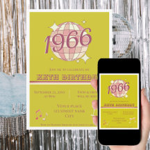 Vintage 1966, 60º aniversário, retrógrado verde