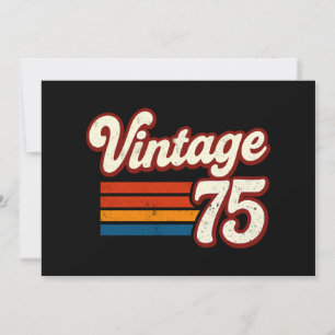 Convites Vintage 1975 feita em 1975 50º Aniversário 50 Anos