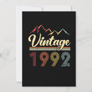 Convites Vintage 1992 29th Birthday Retro 29 Anos de Idade