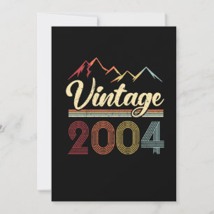 Convites Vintage 2004 17th Birthday Retro 17 Anos de Idade