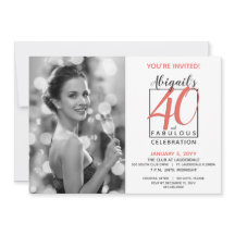 Vintage 40 e Fabuloso qualquer número Aniversário