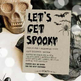 Convites Vintage Adulto Festa de Costume de Halloween